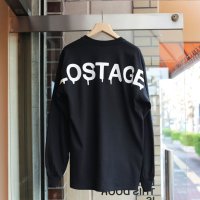 LOSTAGE / BIG LOGO LONG SLEEVE T-SHIRT ( BLACK / BACK PRINT)