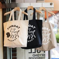  THROAT RECORDS / TOTE BAG  (NATURAL/NAVY/BEIGE) 
