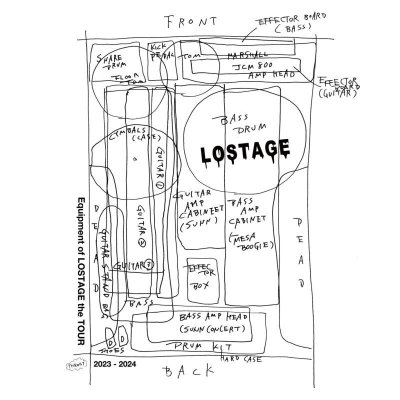 画像3: LOSTAGE / TOUR EQUIPMMENT T-SHIRT ( GRAY )