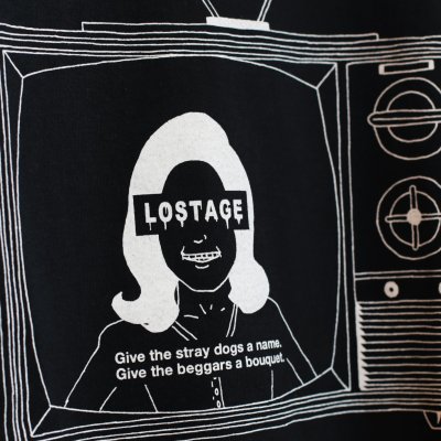 画像2: LOSTAGE /  TV T-SHIRT (BLACK)