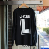 LOSTAGE /  L LOGO L/S T-SHIRT (BLACK)