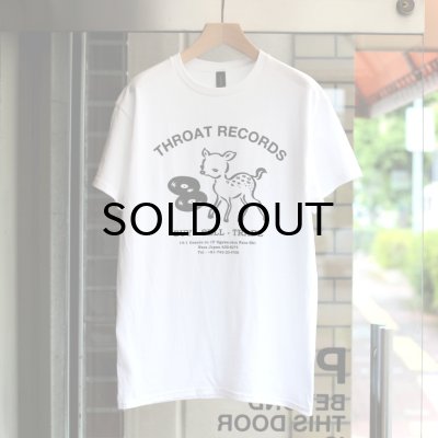 画像1: THROAT RECORDS / DEER T-SHIRT (WHITE)