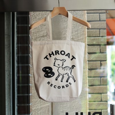 画像1:  THROAT RECORDS / TOTE BAG  (NATURAL) 