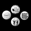 画像1:  THROAT RECORDS / BADGE SET 24mm × 4 (1)