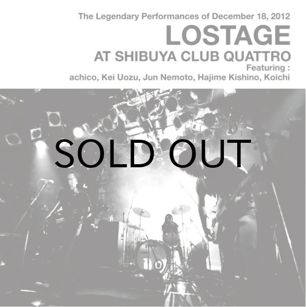 画像1: LOSTAGE / LOSTAGE AT SHIBUYA CLUB QUATTRO ( CD ) (1)