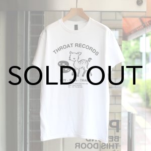 画像: THROAT RECORDS / DEER T-SHIRT (WHITE)